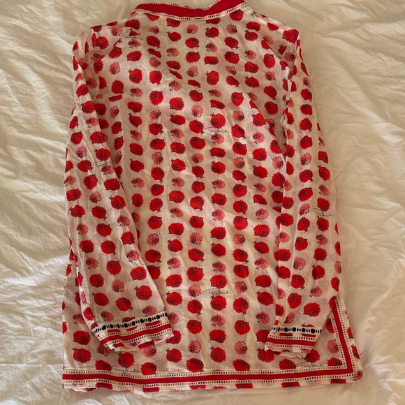 Tory Burch Red and White Tunic - Picture 6 of 6